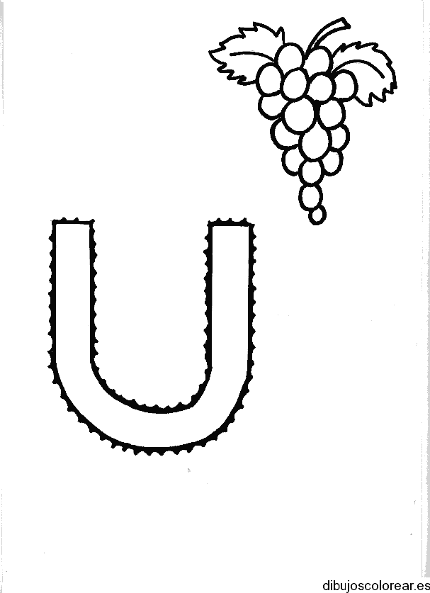 Dibujo de la letra U