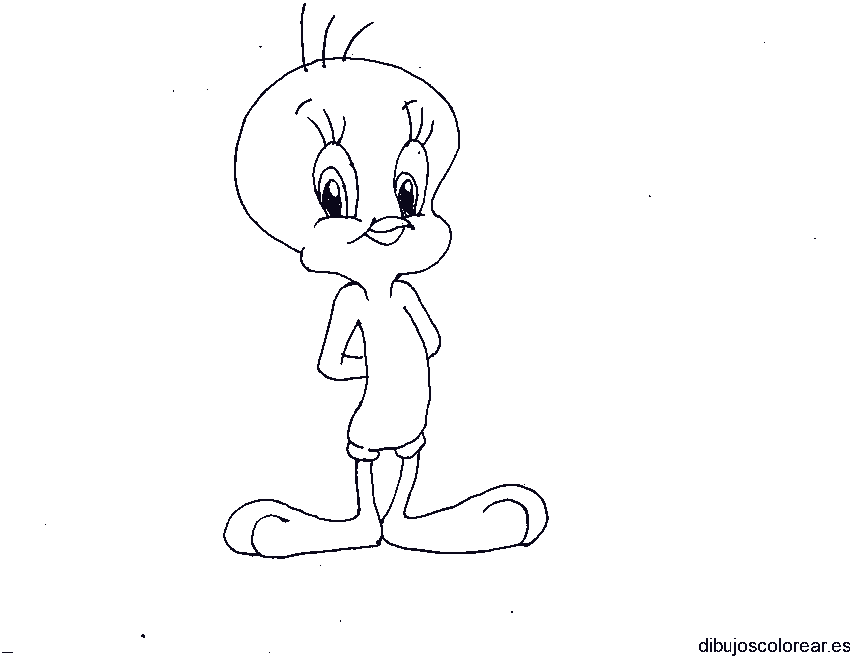 Dibujo de Piolín sonriendo