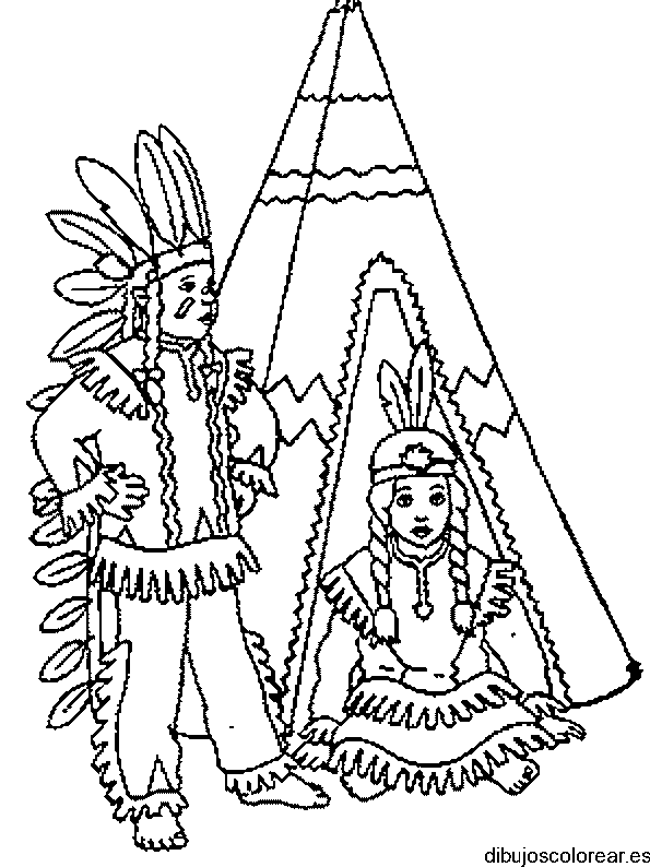 Dibujo de Pocahontas 