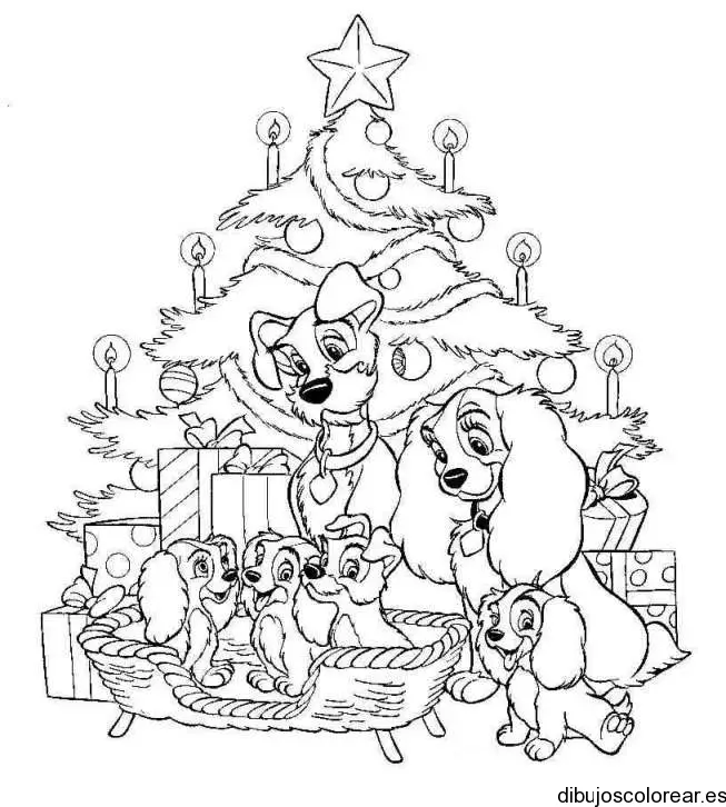 Dibujo de la familia Dálmata