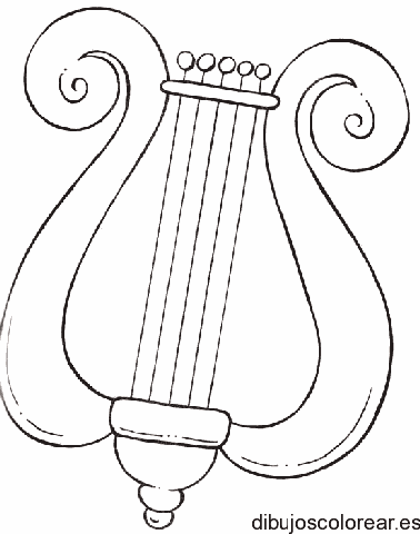Dibujo de una lira