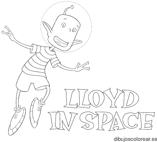 Dibujo de Lloyd in space
