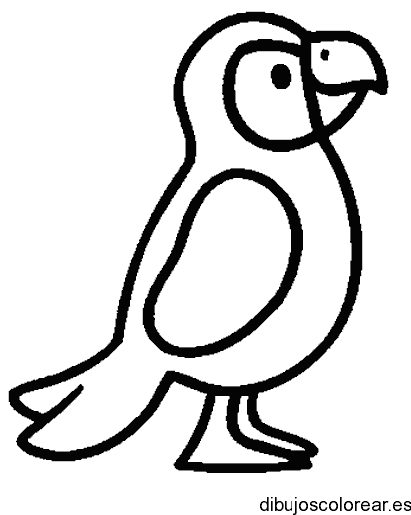 Dibujo de un pequeño loro