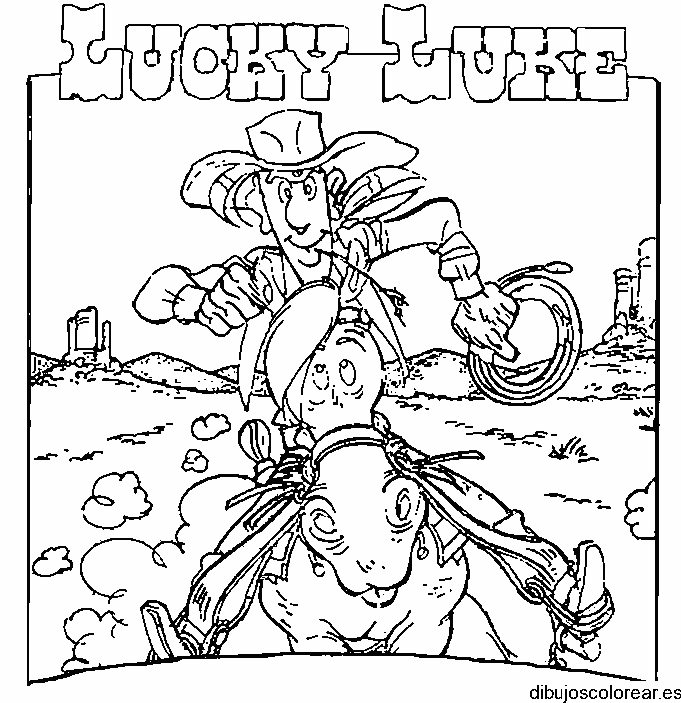 Dibujo de Lucky Luke