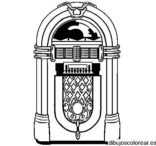 Dibujo de una rockola