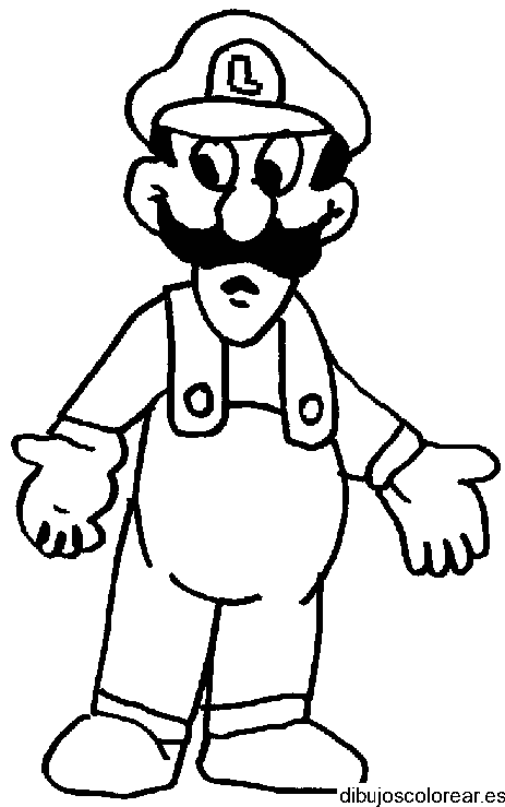 Dibujo de Mario Bros asustado