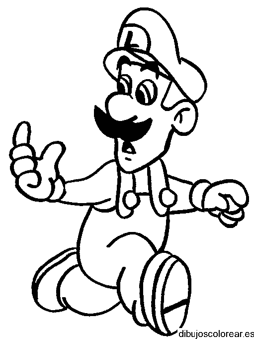 Dibujo de Mario Bros corriendo