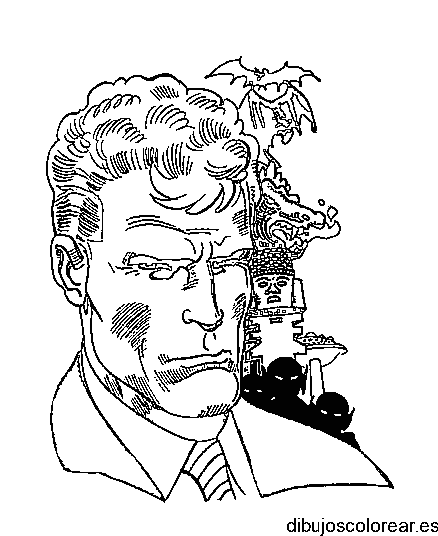 Dibujo de rostro de Martin Mystere