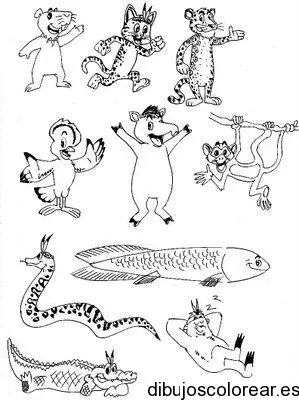 Dibujo de réptiles