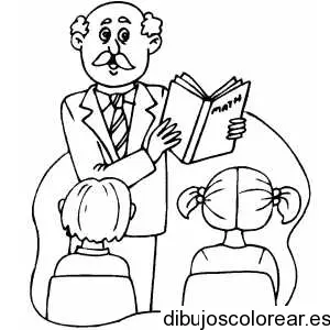 Dibujo de un profesor