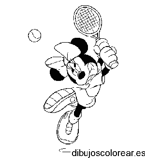 Minnie juega al tenis
