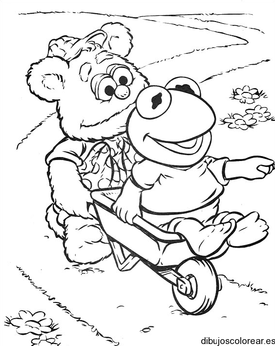 Dibujo de Los Muppets de paseo