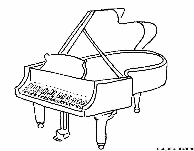 Dibujo de un piano