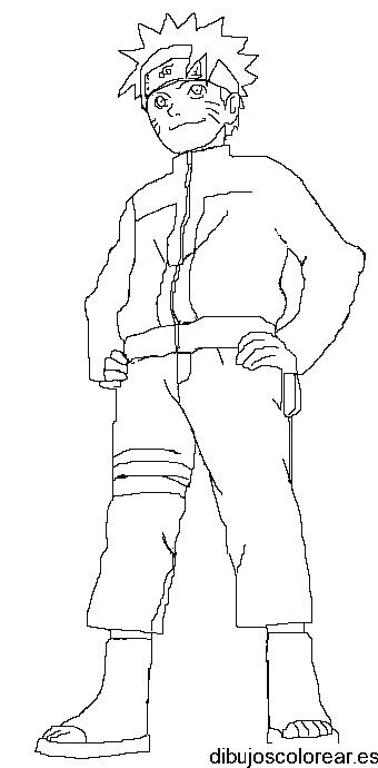 Dibujo de Naruto sonriendo