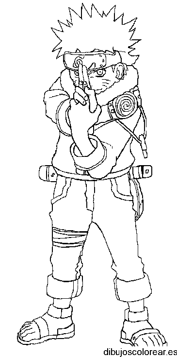 Dibujo de Naruto con gafas