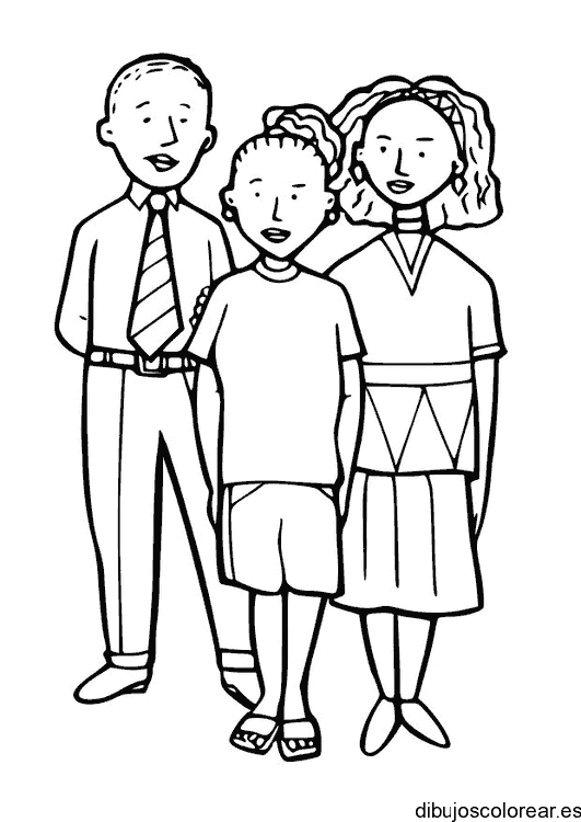 Dibujo una pequeña familia