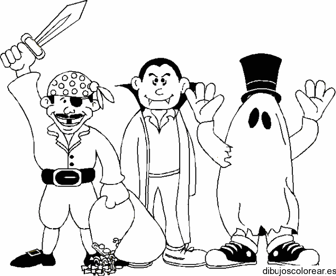 Dibujo de niños disfrazados