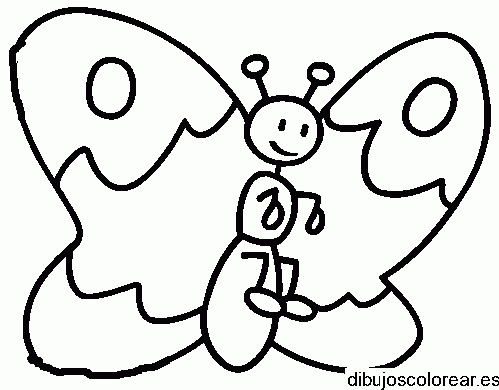Dibujo de una pequeña mariposa