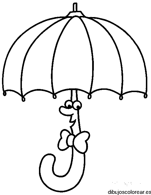 Dibujo de un paraguas