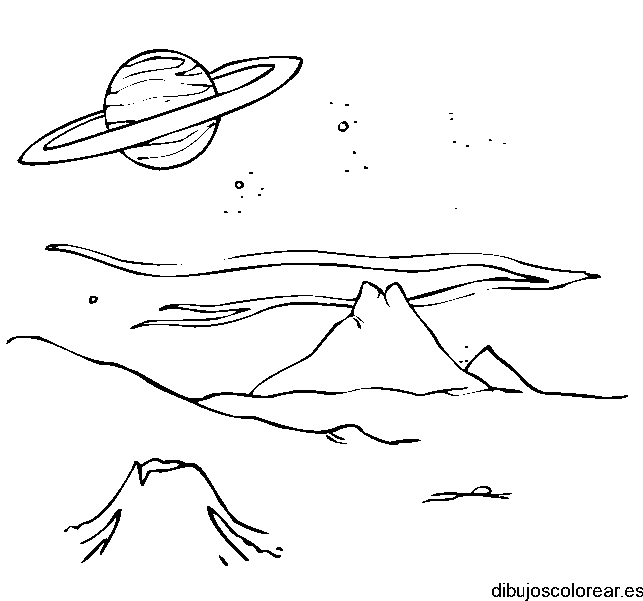 Dibujo de Saturno