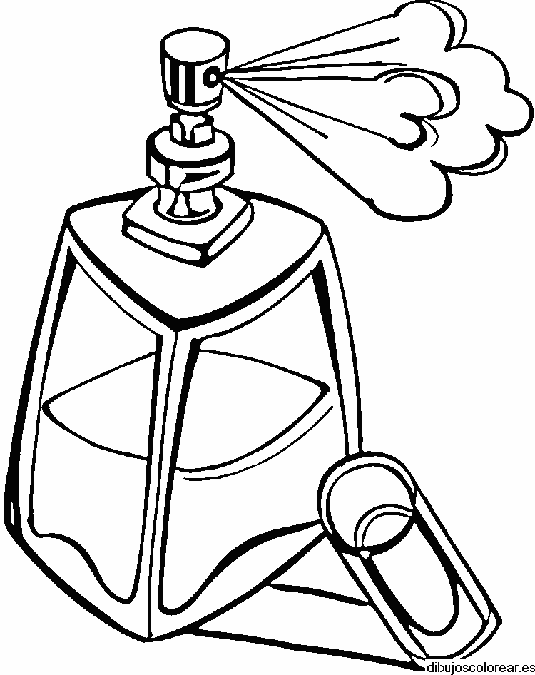 Dibujo de un envase de perfume