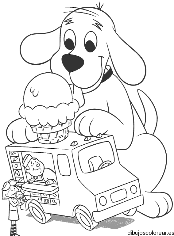 Dibujo de un perro gigante