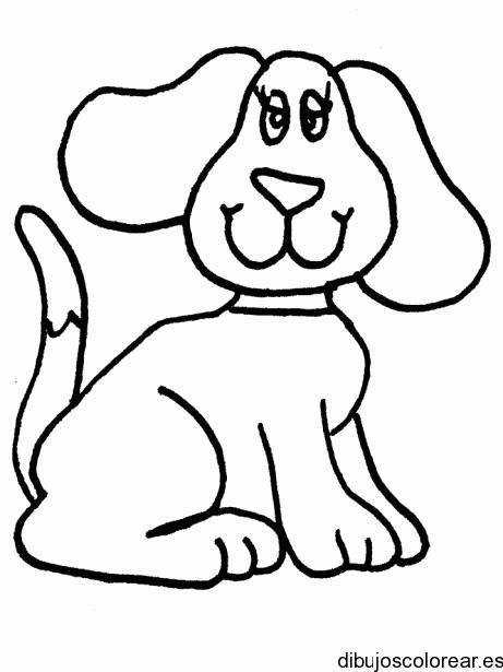 Dibujo de un perro sonriendo