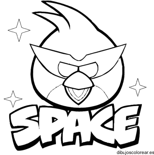 Dibujo de Angry Birds Space