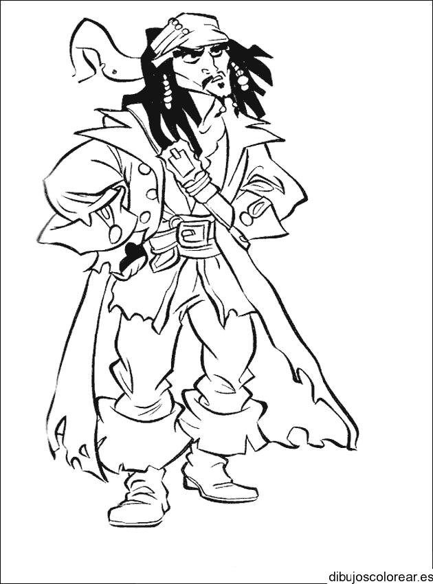 Dibujo del capitán Sparrow