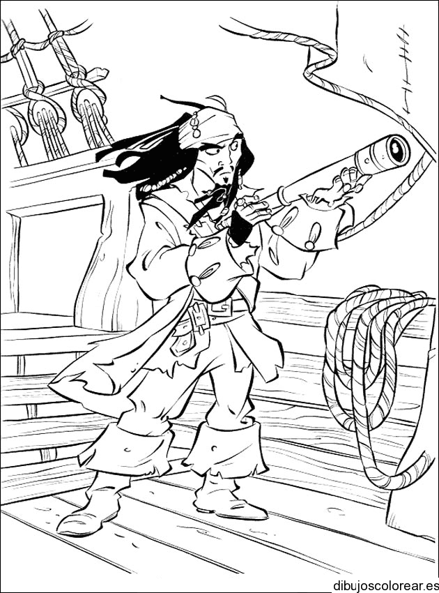 Dibujo Piratas del Caribe II