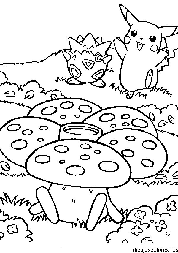 Picachu en el bosque