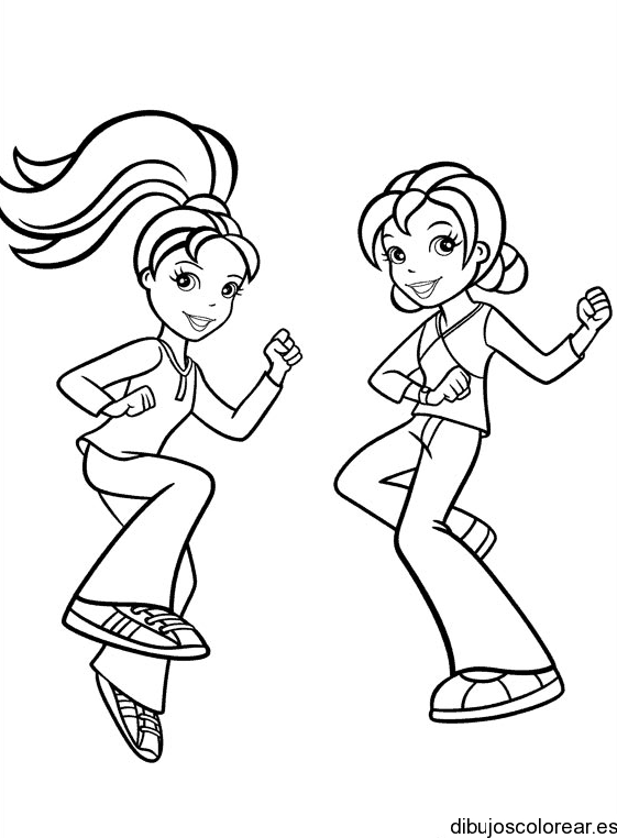 Dibujo de Polly Pocket bailando