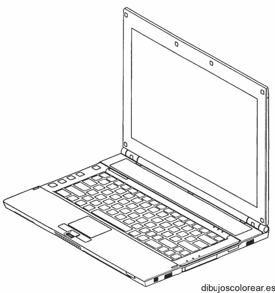 Dibujo de una portátil