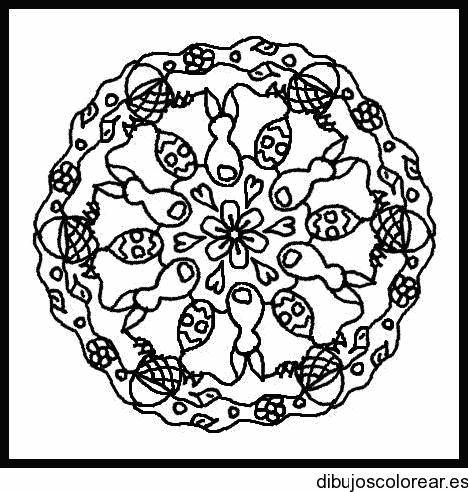 Dibujo de una guirnalda en un cuadro