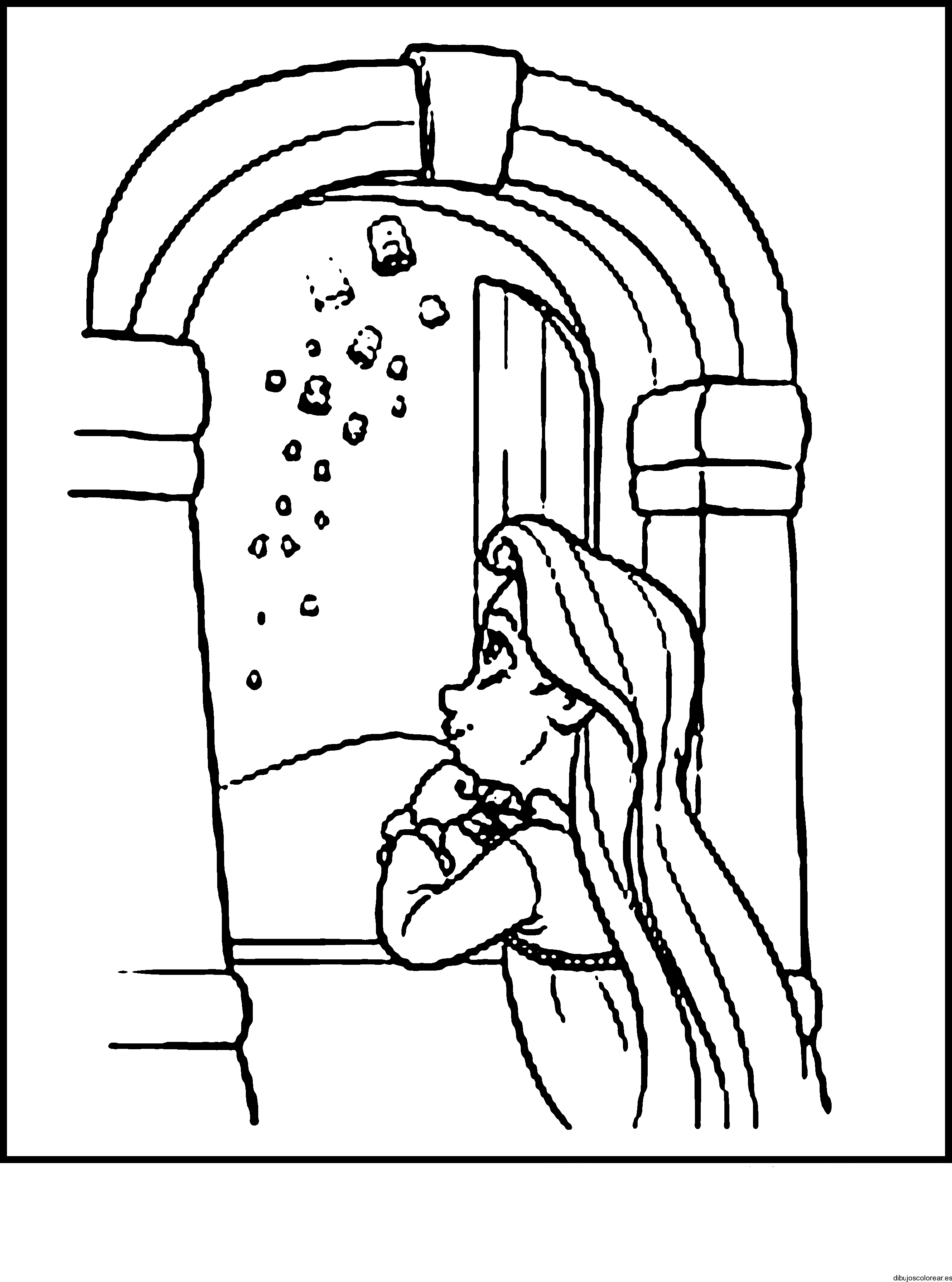Dibujo de Rapunzel viendo la ventana 