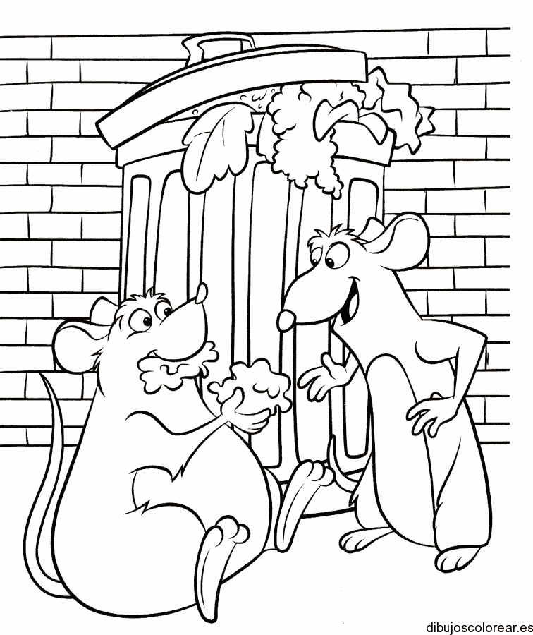 Dibujo de Remy y Gusteau