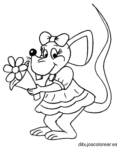 Dibujo de una ratoncita