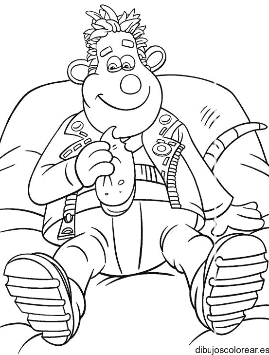 Dibujo de Ratonpolis comiendo