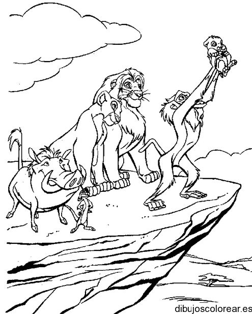 Dibujo de Simba bebe