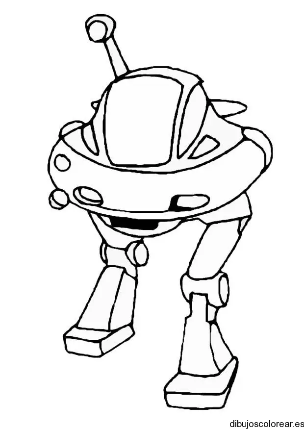 Dibujo de un robot aéreo