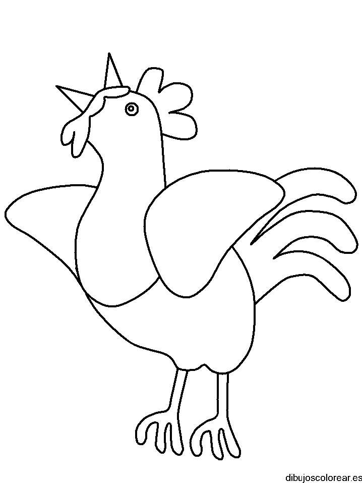 Dibujo de un gallo