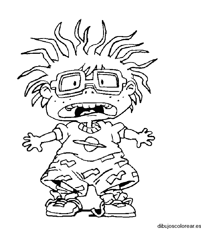 Dibujo de Carlitos asustado