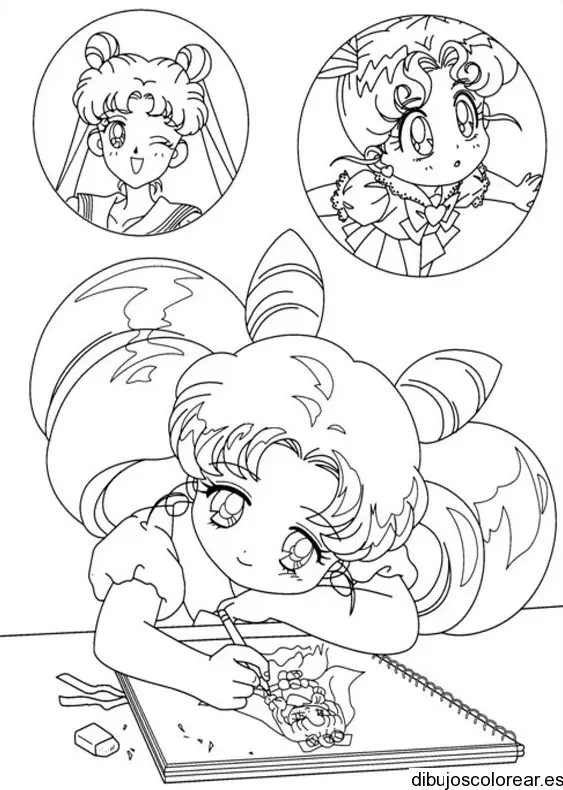 Dibujo de pequeña Sailor Moon