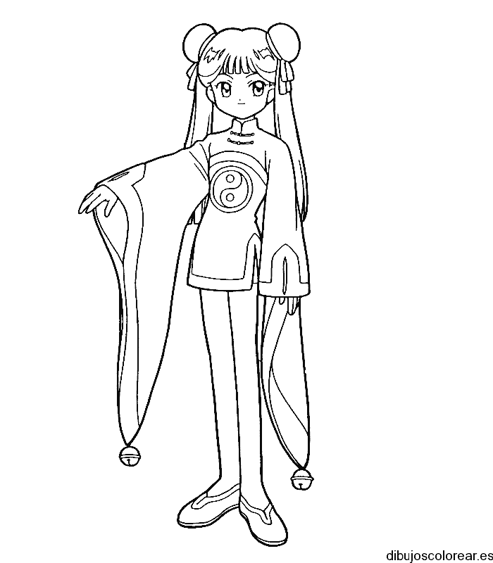 Dibujo de Sakura de pie