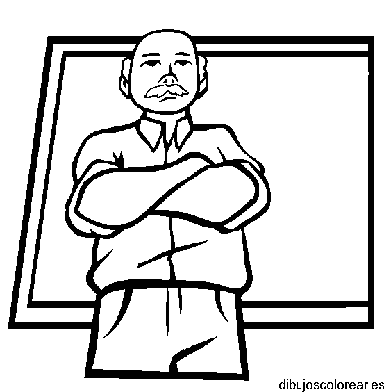 Dibujo de hombre con bigote