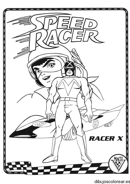 Dibujo de Speed Racer X