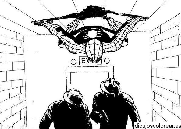Dibujo de Spiderman en la pared