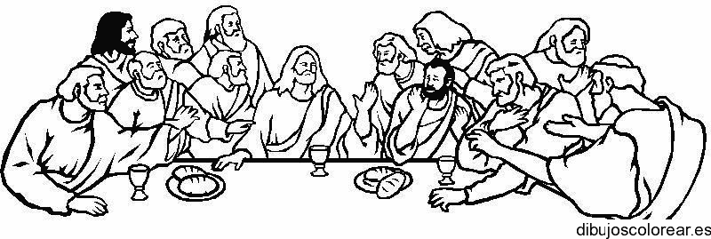 Dibujo de la ultima cena 