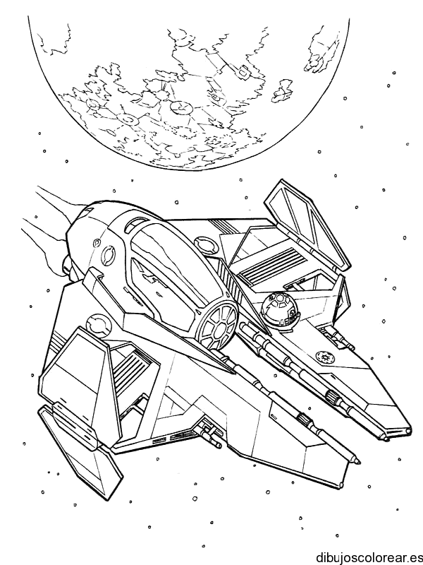 Dibujo de una nave espacial
