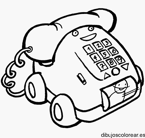 Dibujo de teléfono de juguete